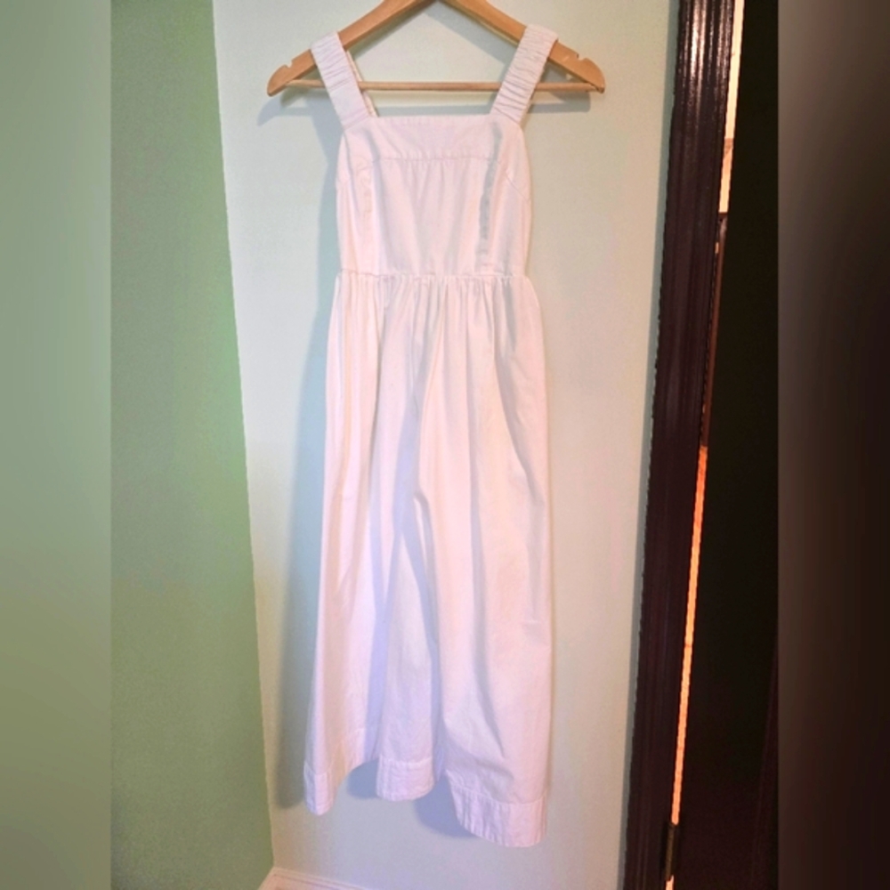 H&M White Textured Dress